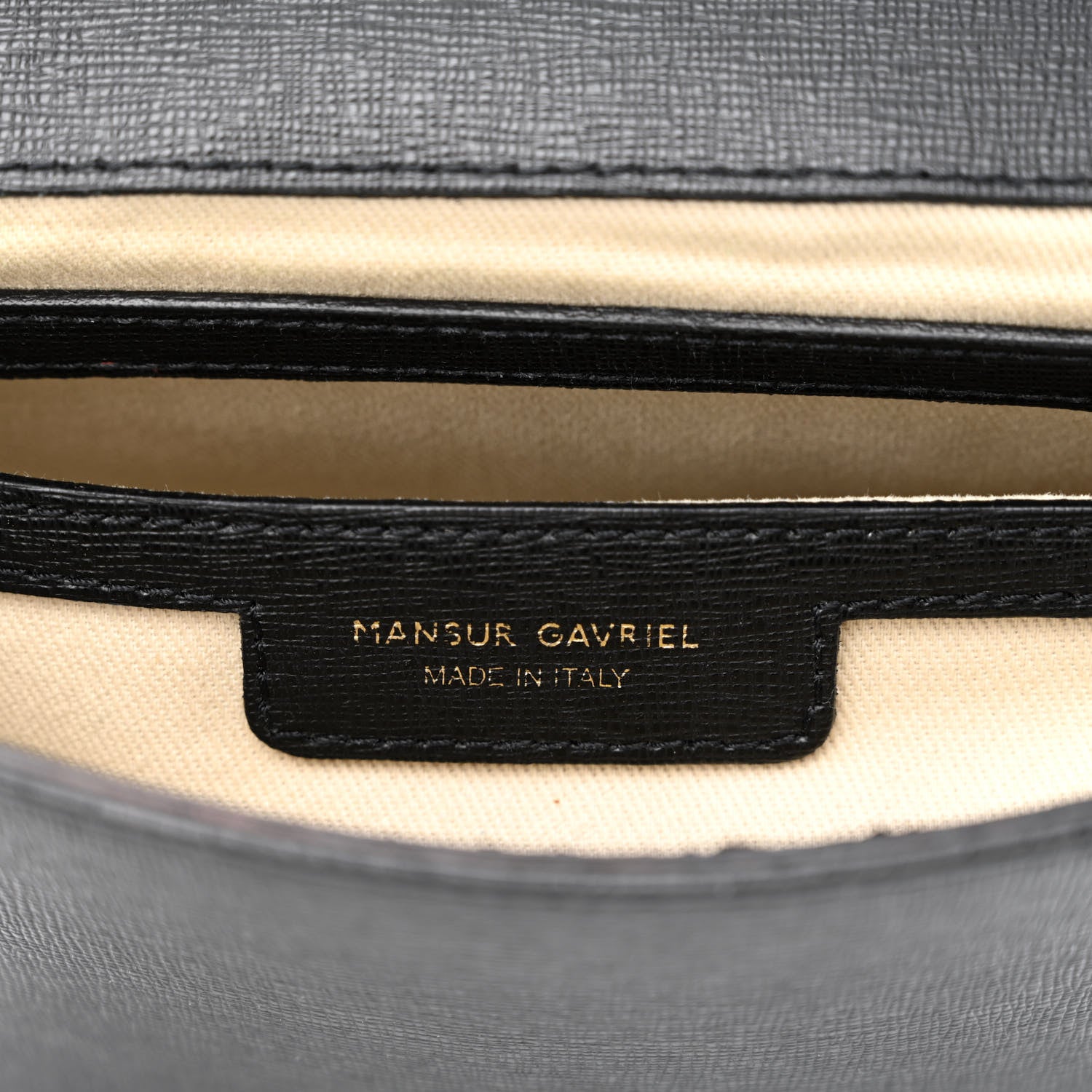 Mansur Gavriel Calfskin Flap Crossbody Bag Black 5 of 19