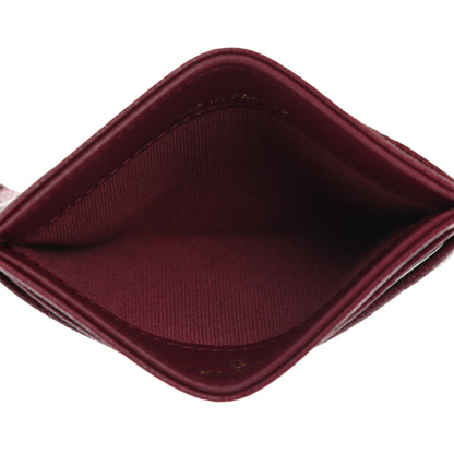 Chanel Caviar Quilted Card Holder Burgundy 5 of 9