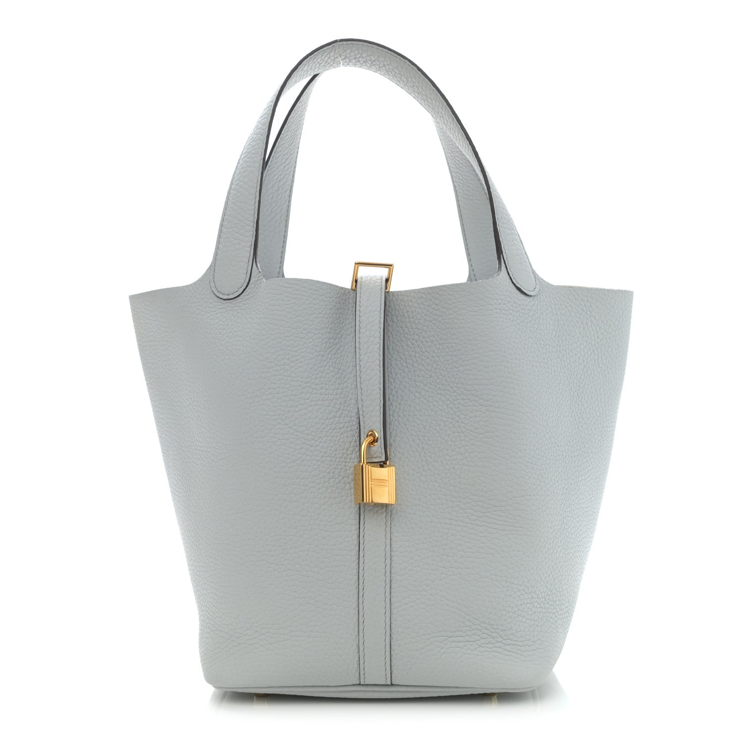 Hermes Taurillon Clemence Picotin Lock 22 MM Bleu Pale 1 of 7