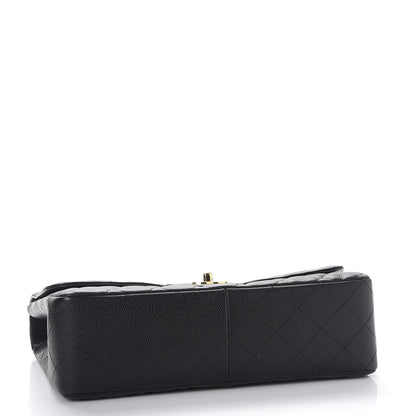 Chanel Caviar Quilted Jumbo Single Flap Black 4 of 8