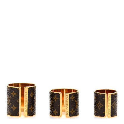 Louis Vuitton Monogram Skin 3 Ring Set M 3 of 8