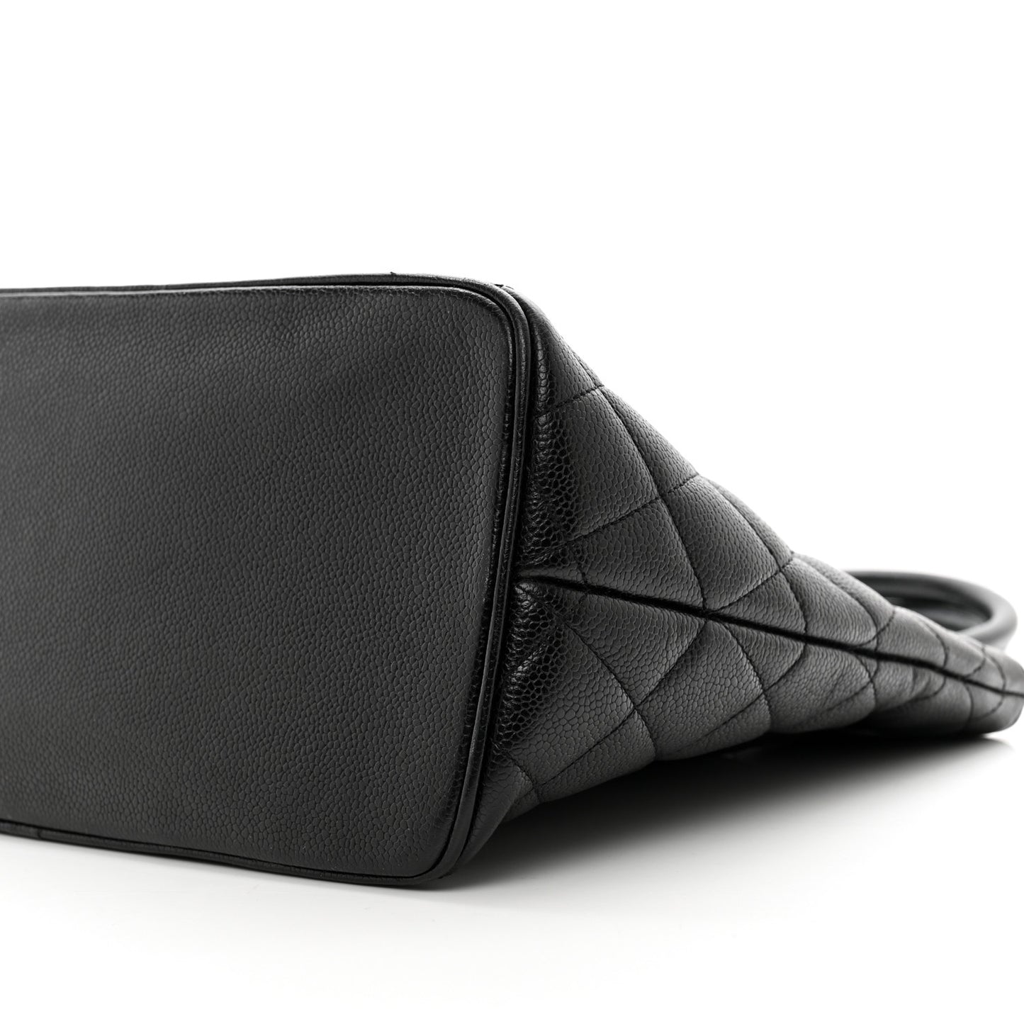 Caviar Quilted Medallion Tote Black