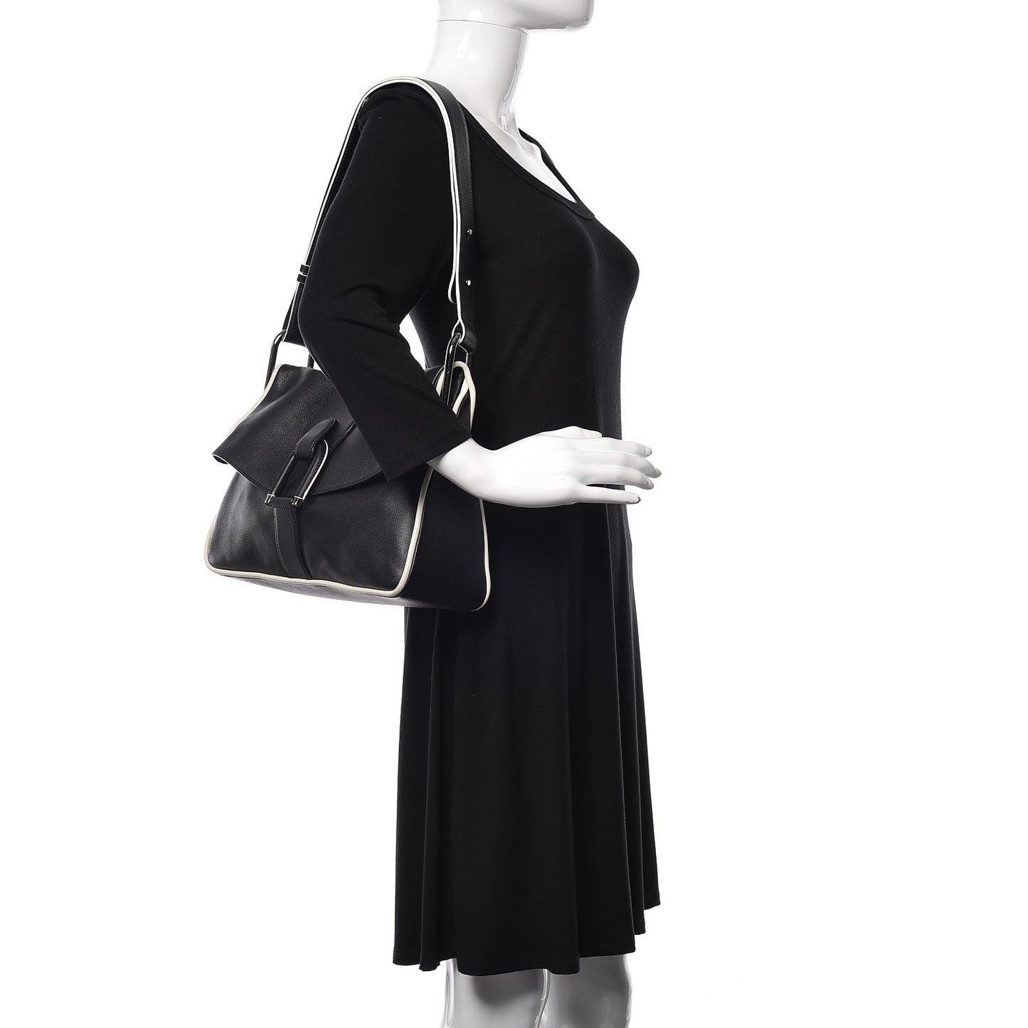 Polo PM Givry Shoulder Bag Black Ivory