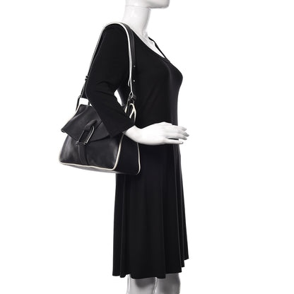 Delvaux Polo PM Givry Shoulder Bag Black Ivory 2 of 13