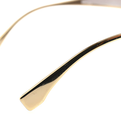 Fendi Metal Disco Geometric Sunglasses FE 40051/U Gold Blue Mirror 8 of 10