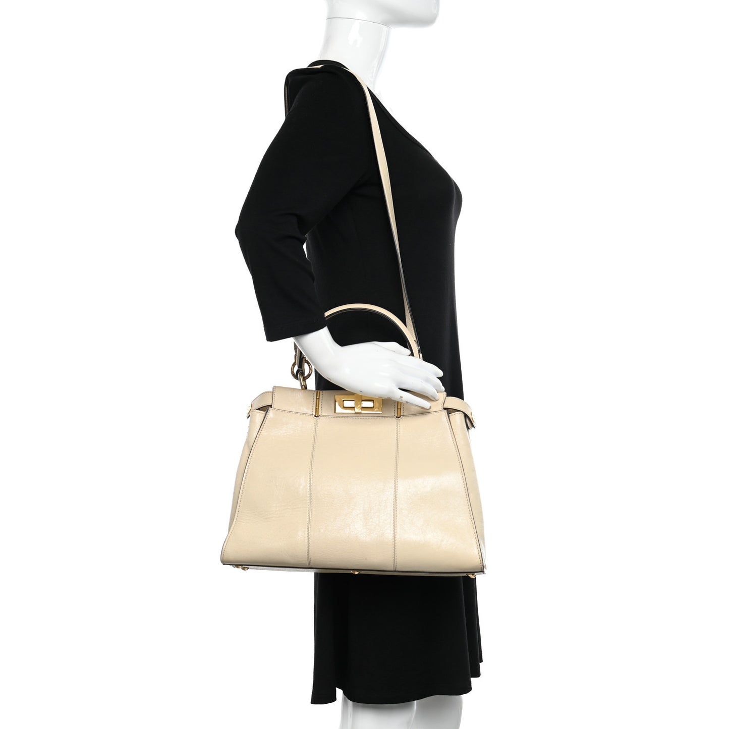 Agnello Old Shine Medium Peekaboo Iconic Satchel Camelia