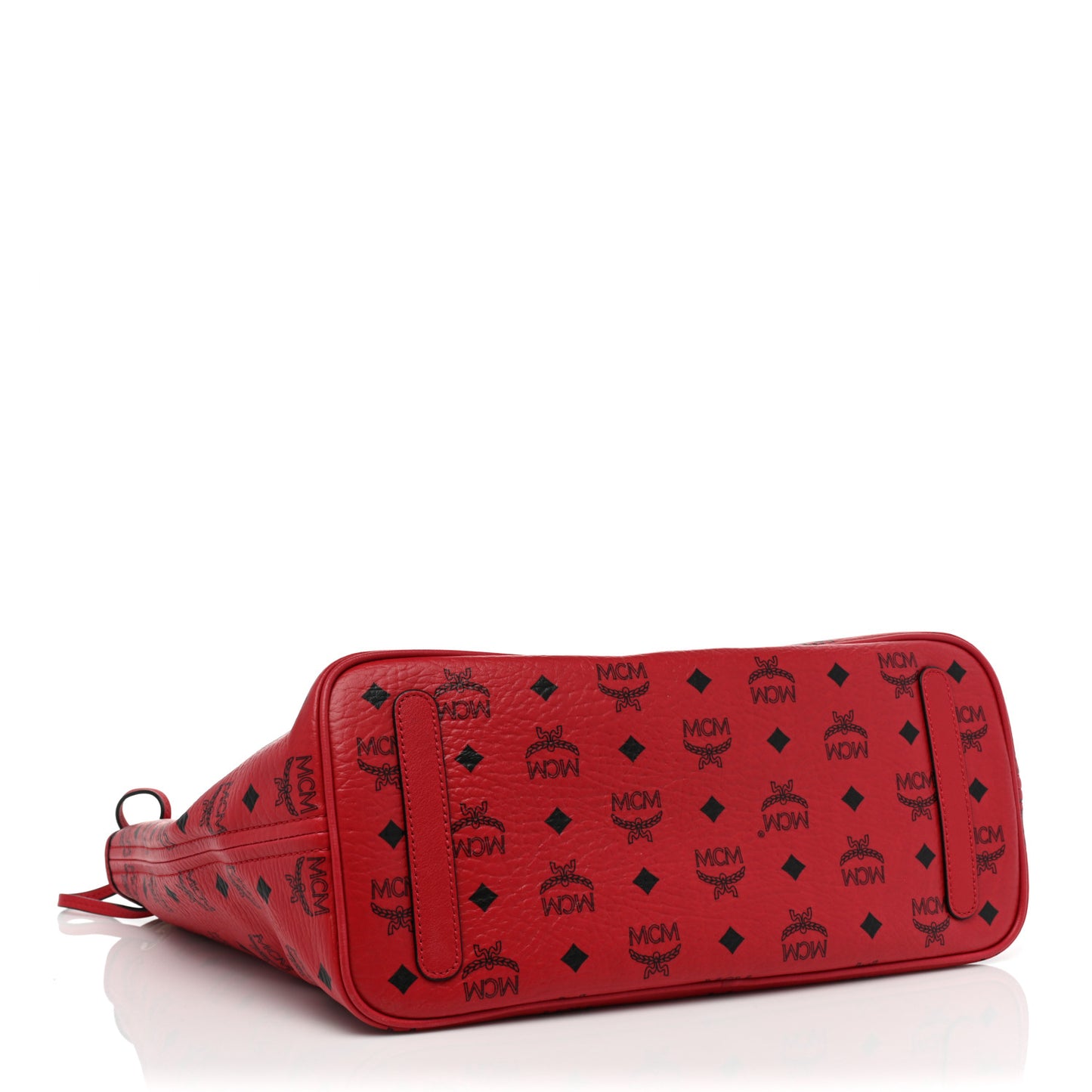 Visetos Medium Liz Reversible Shopper Tote Ruby Red