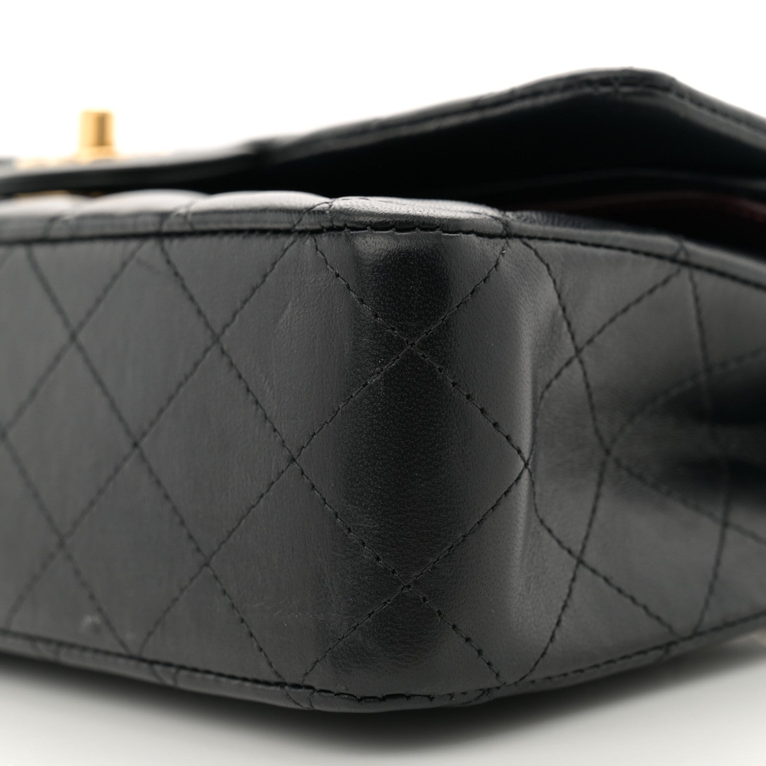 Chanel Lambskin Quilted Medium Double Flap Black 10 of 14