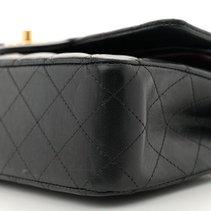 Chanel Lambskin Quilted Medium Double Flap Black 10 of 14