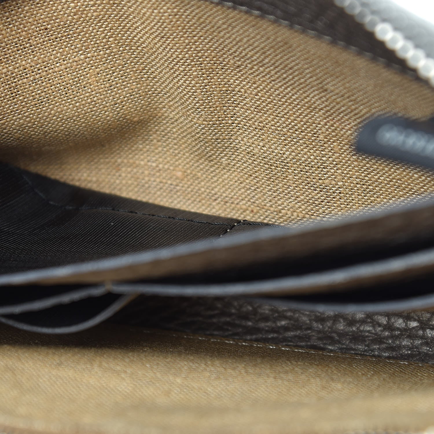 Fendi Cuoio Romano Selleria Zip Around Wallet Peltro 9 of 14