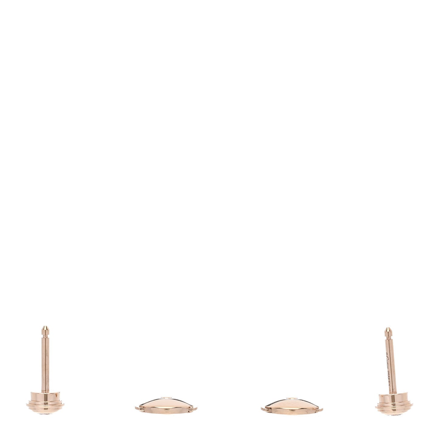 18K Pink Gold Diamond MM D'Amour Earrings