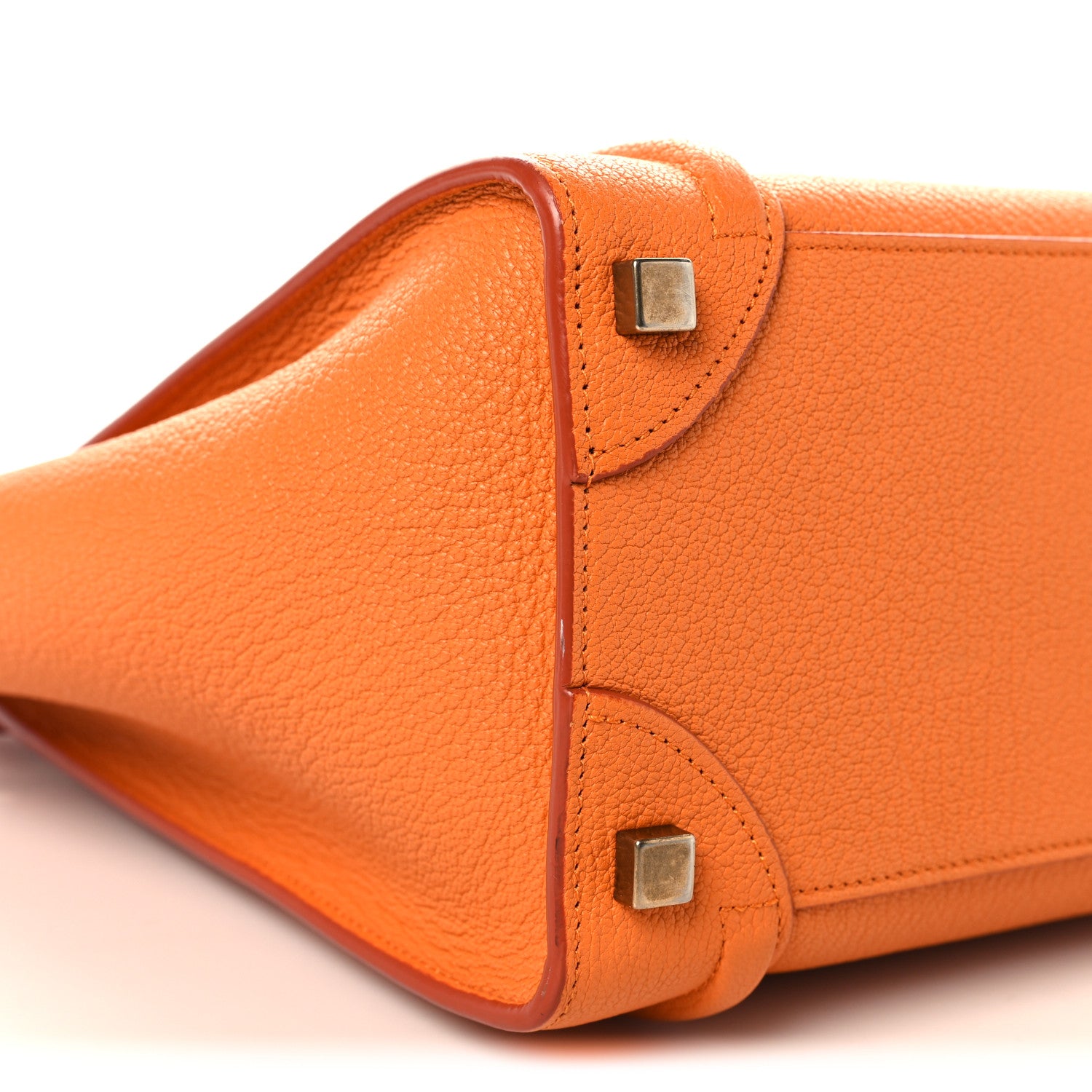Celine Goatskin Micro Luggage Light Orange 8 of 9
