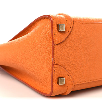 Celine Goatskin Micro Luggage Light Orange 8 of 9