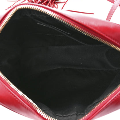 Saint Laurent Calfskin Matelasse Monogram Lou Camera Bag Rouge Eros 4 of 12
