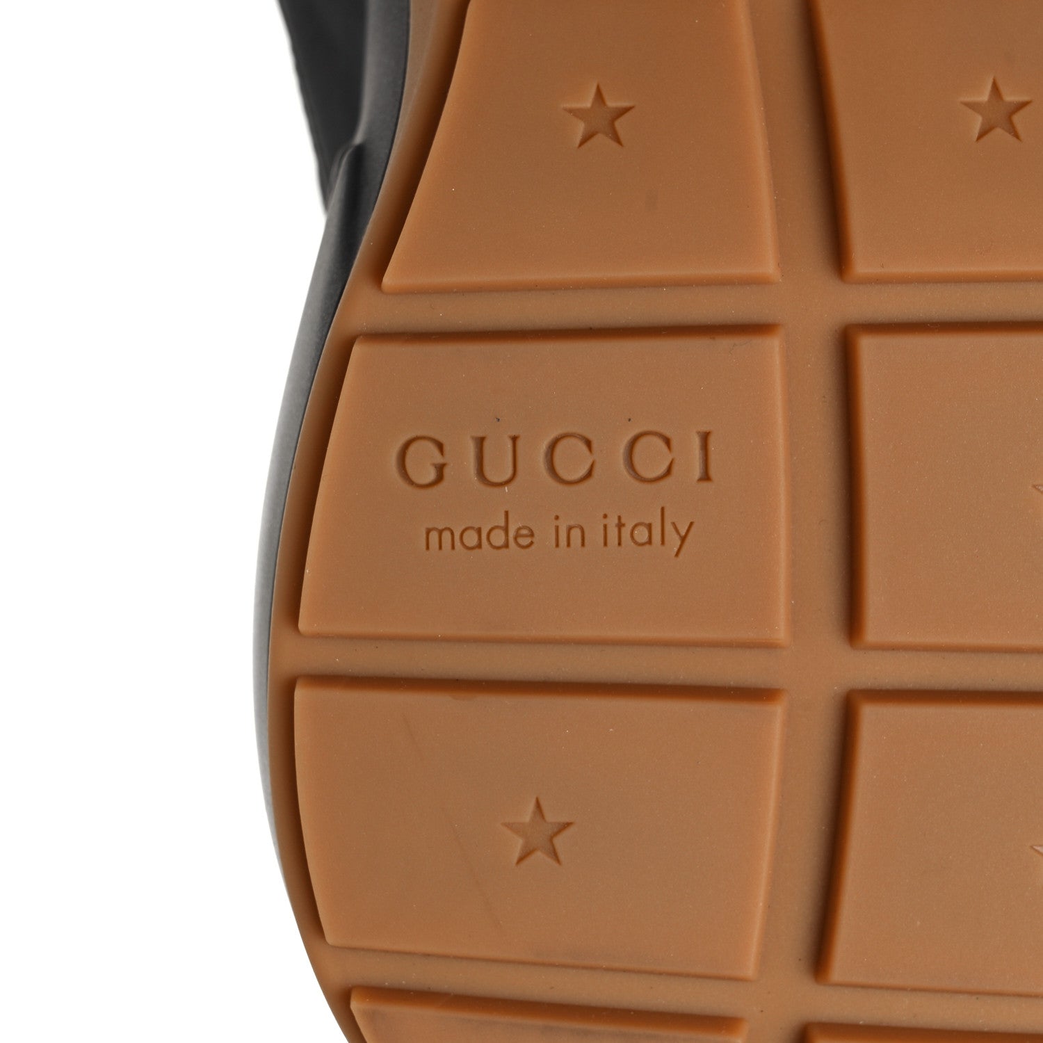 Gucci Calfskin Iridescent Logo Mens Rhyton Sneakers 9.5 Black 6 of 8