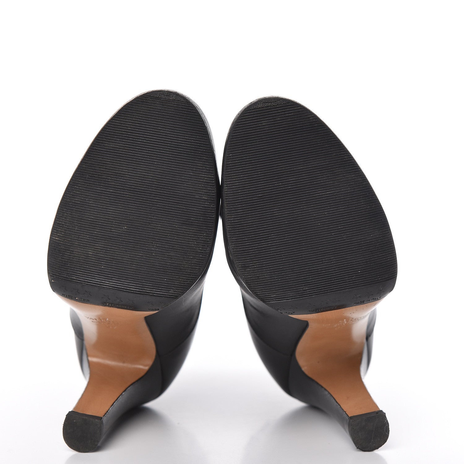 Valentino Garavani Calfskin Rebelle Boots 37 Black 5 of 12