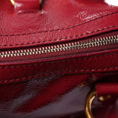 Saint Laurent Patent Calfskin Medium Muse Red 26 of 32