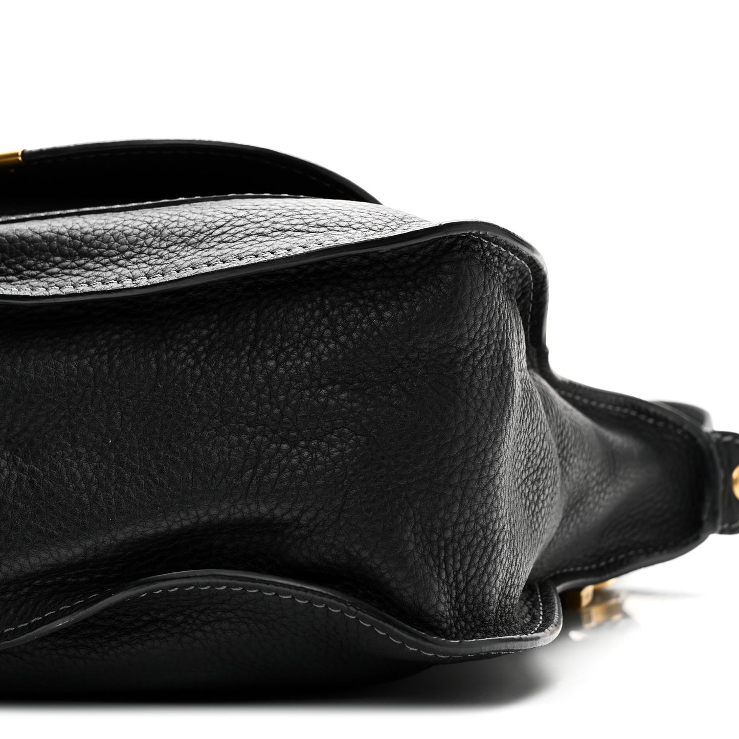 Calfskin Medium Marcie Satchel Black