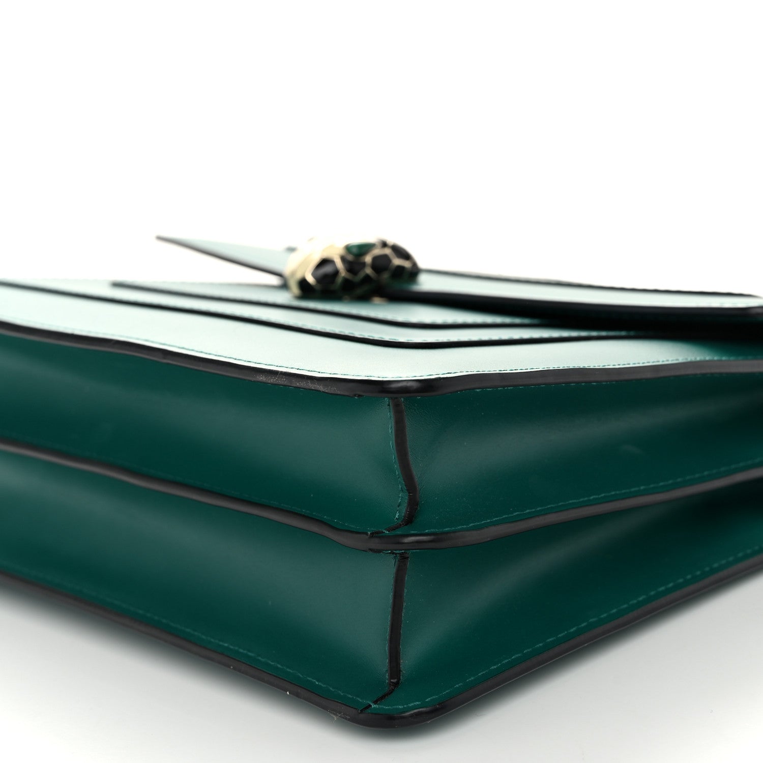 Bulgari Calfskin Serpenti Forever Shoulder Bag Emerald Green 11 of 11