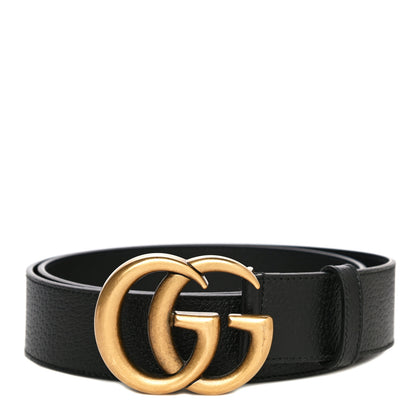Gucci Textured Calfskin Double G 40mm Belt 95 38 Black 1 of 7