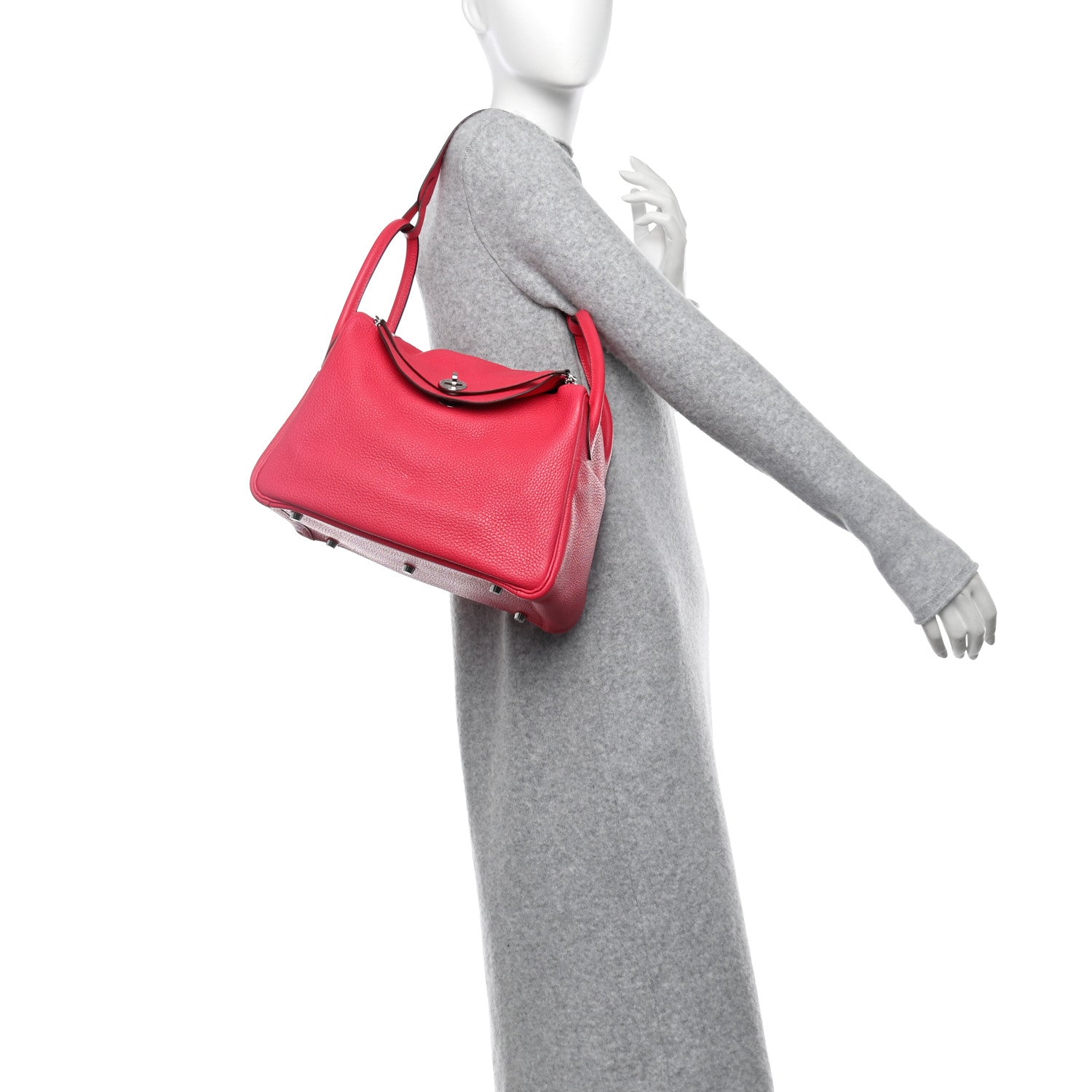 Hermes Taurillon Clemence Lindy 30 Rose Extreme 1653178 – FASHIONPHILE