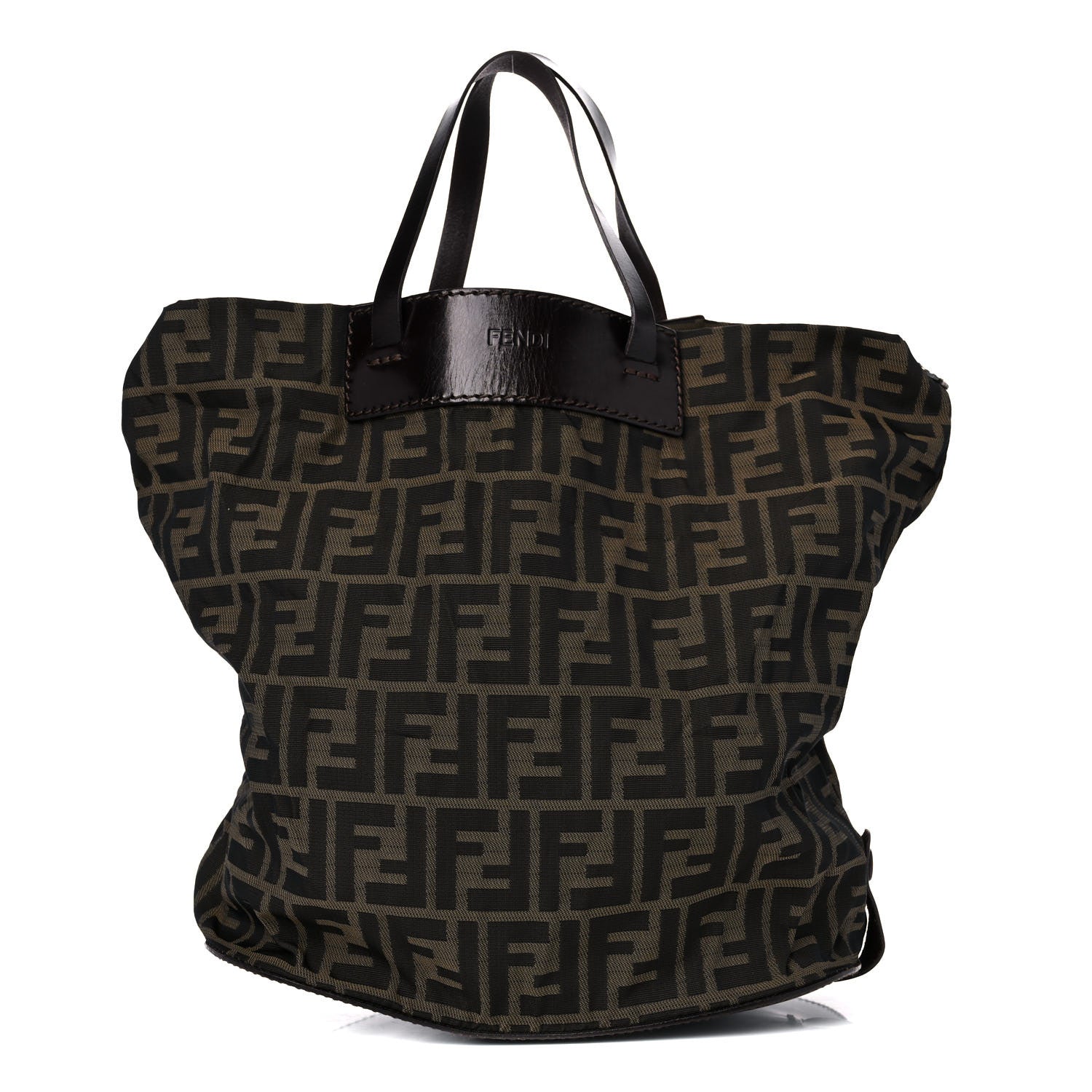 Fendi Zucca Calfskin Tote Tobacco 2 of 18