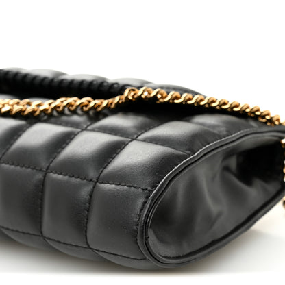 Stella McCartney Vegan Leather Quilted Falabella Clutch with Chain Bag Black 10 of 11