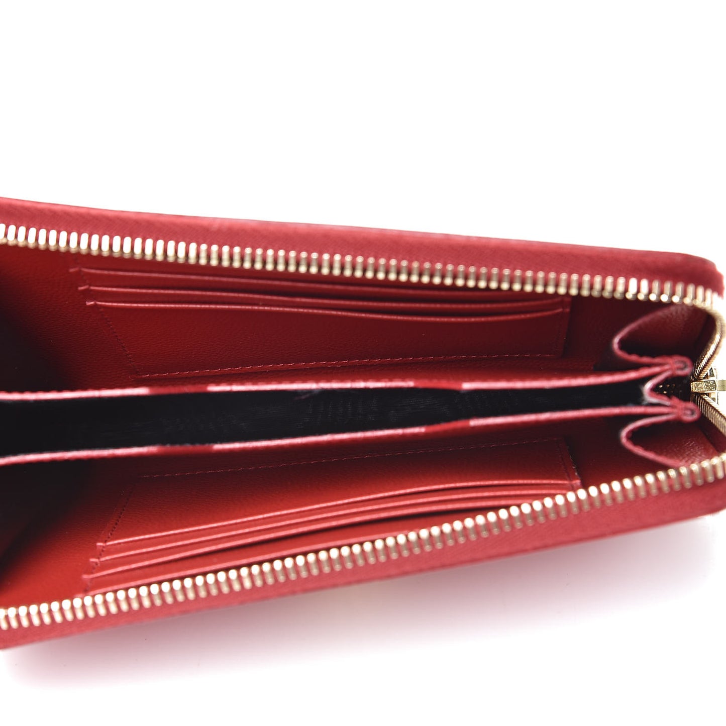 Grain De Poudre Monogram Smartphone Zip Around Wristlet Wallet Red