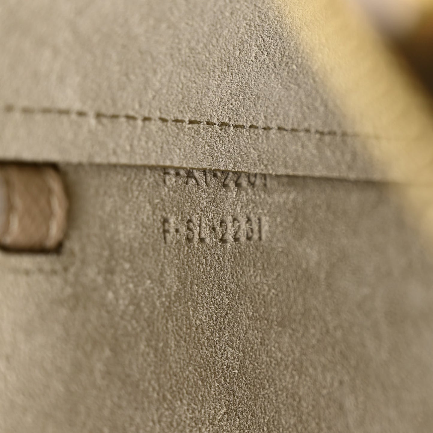 Grained Calfskin Nano Belt Bag Light Taupe