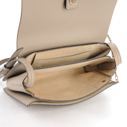 Chloe Suede Calfskin Small Faye Shoulder Bag Motty Grey 5 of 9