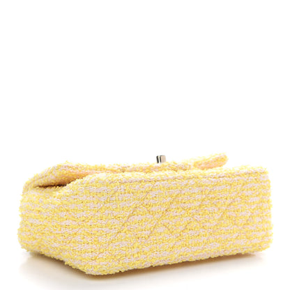 Chanel Tweed Quilted Mini Rectangular Flap Yellow Pink 4 of 11