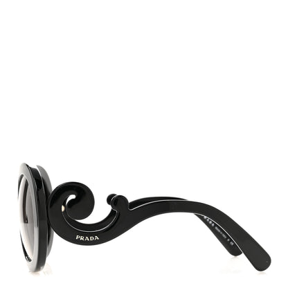 Prada Baroque Sunglasses SPR 27N Black 3 of 8
