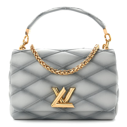 Louis Vuitton Lambskin Malletage GO-14 MM Ecume 1 of 10