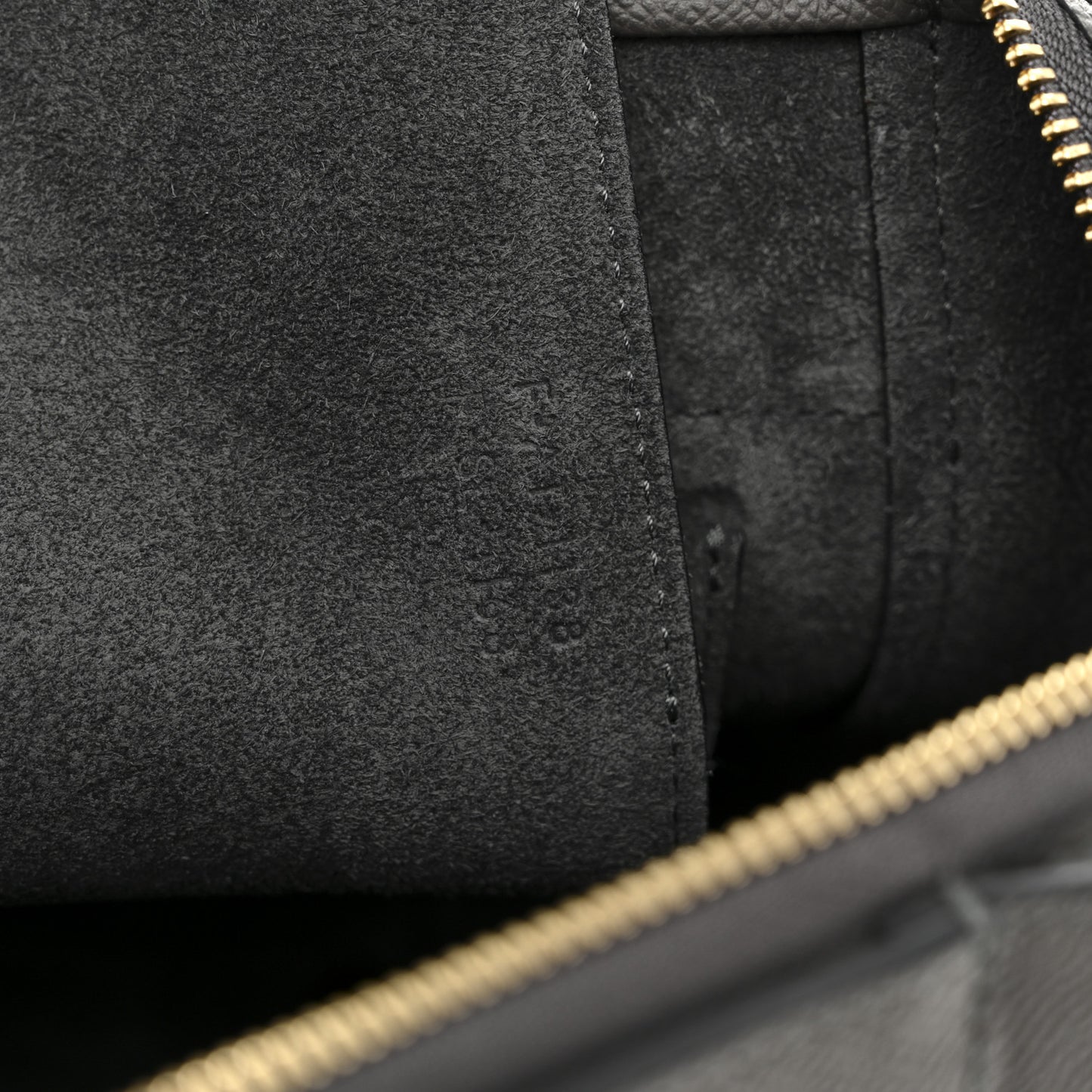 Grained Calfskin Mini Belt Bag Grey