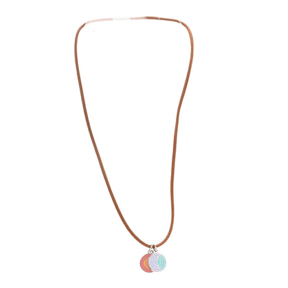 Hermes Lacquered Palladium Eclipse Necklace Gold 3 of 4