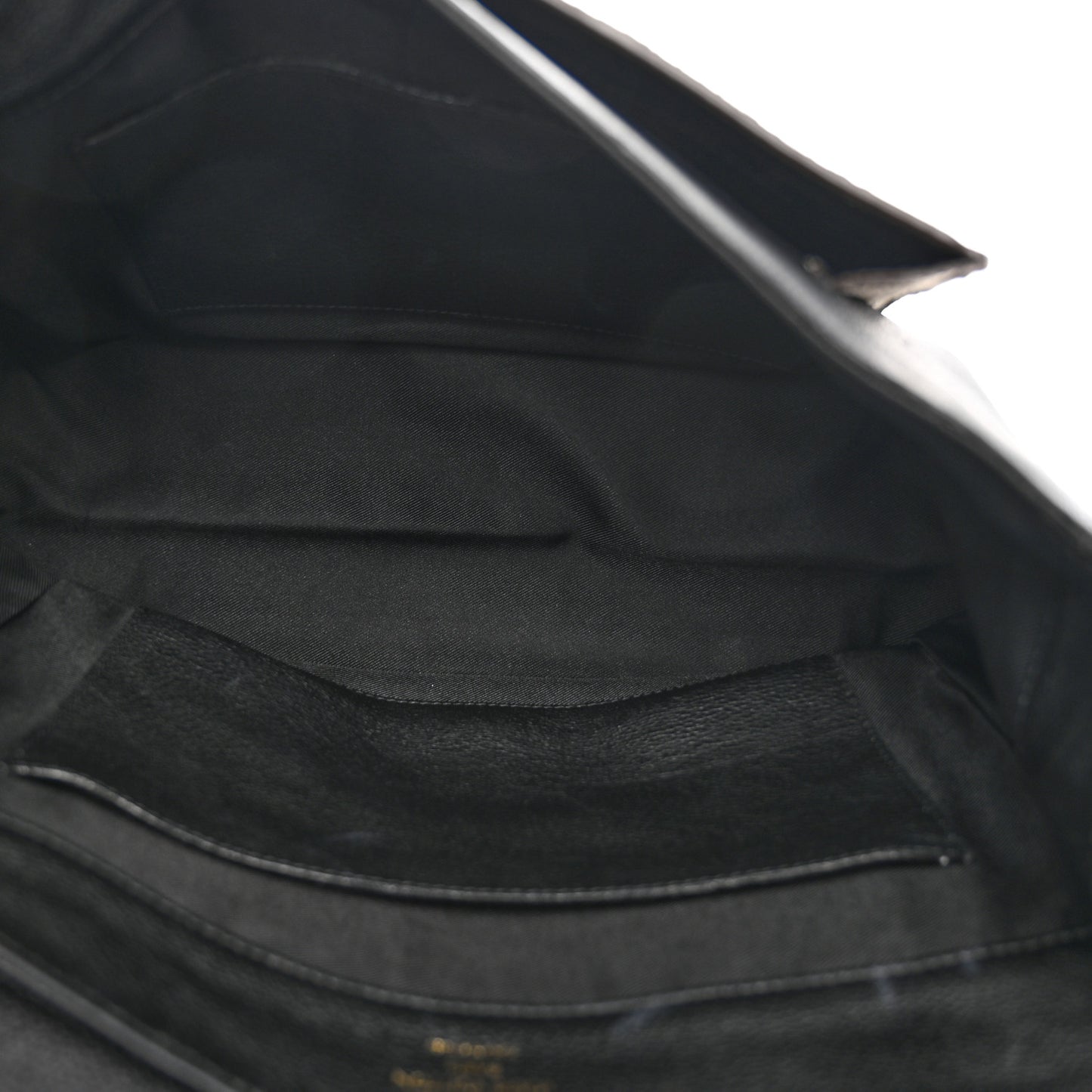 Calfskin Snakeskin Lockme MM Black