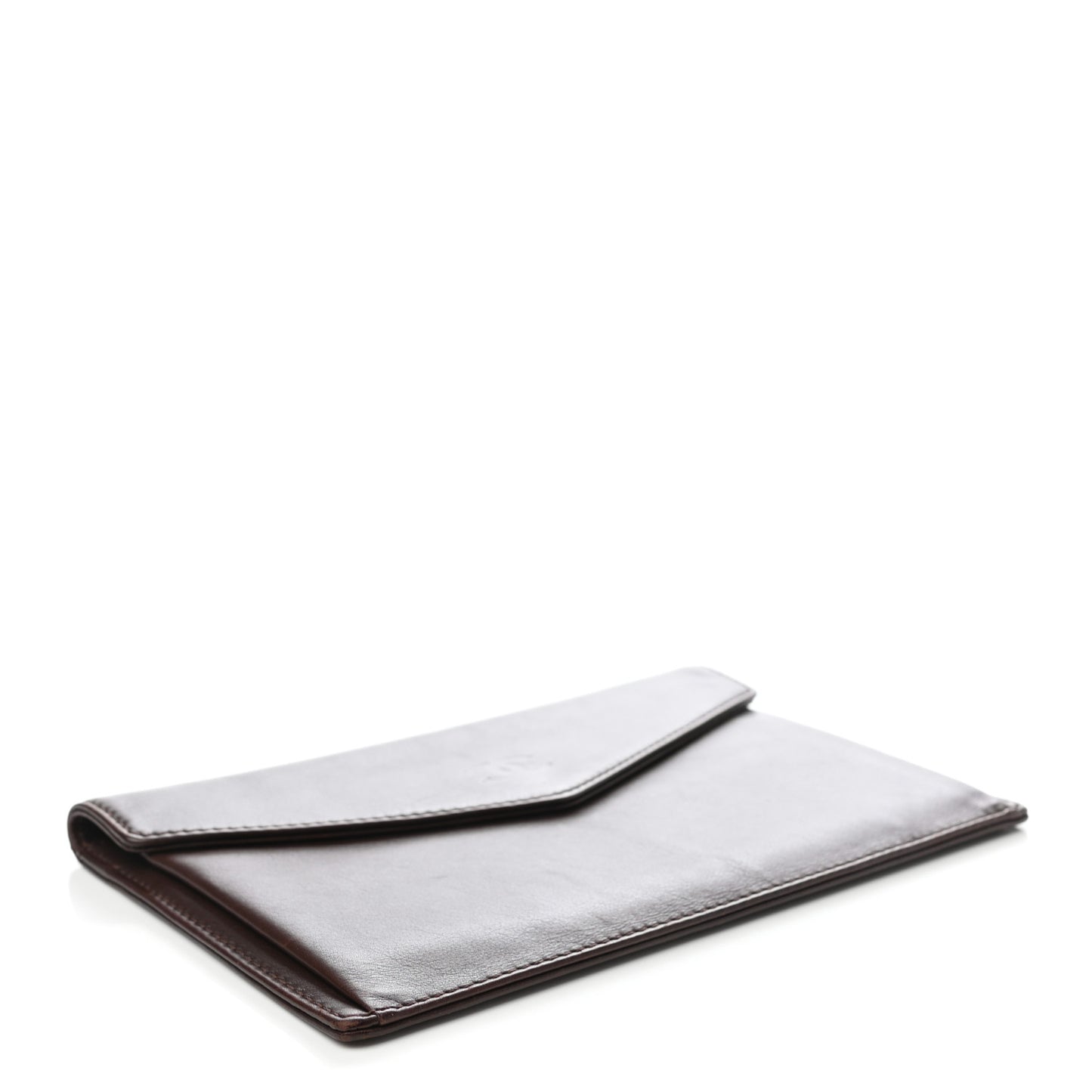 Lambskin CC Clutch Wallet Brown