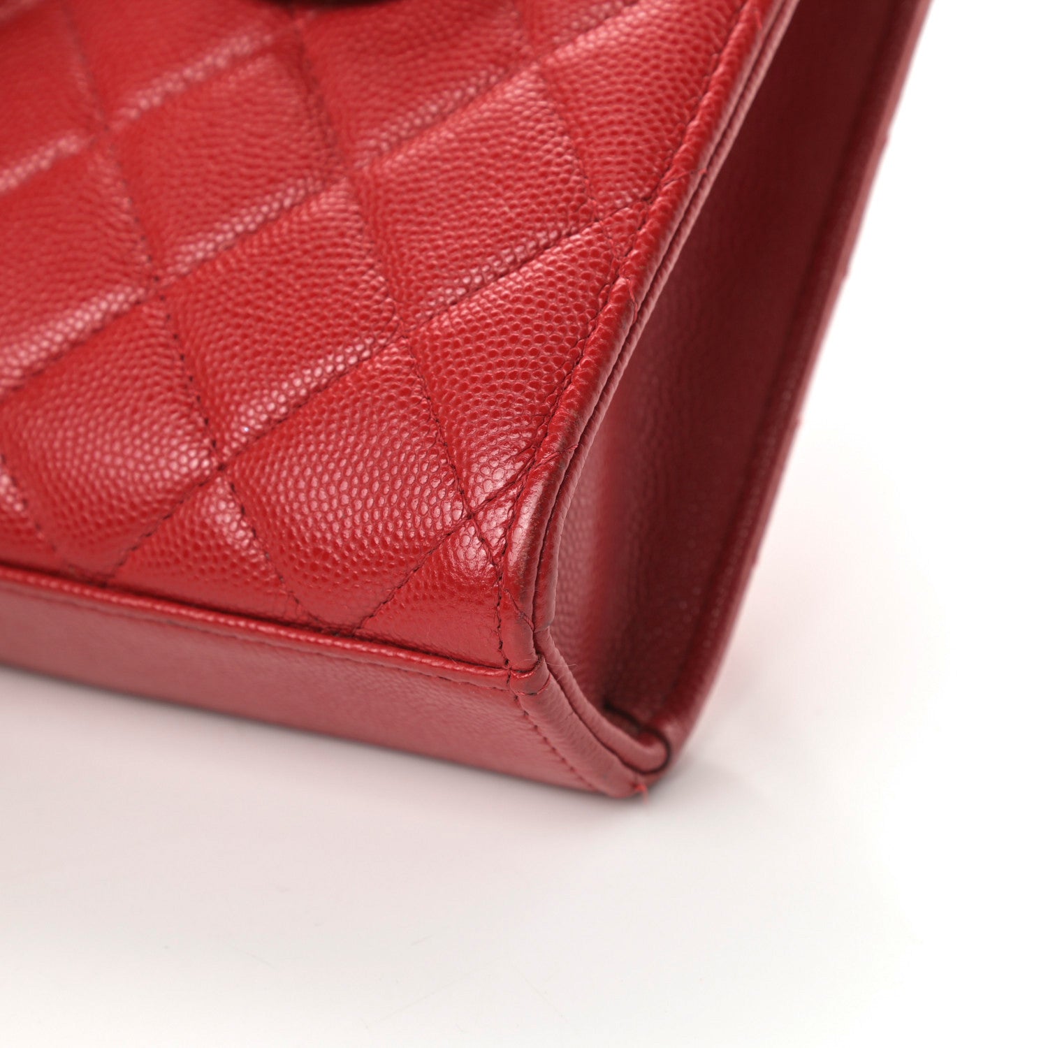 Chanel Caviar Quilted Classic Phone Holder Red 13 of 16