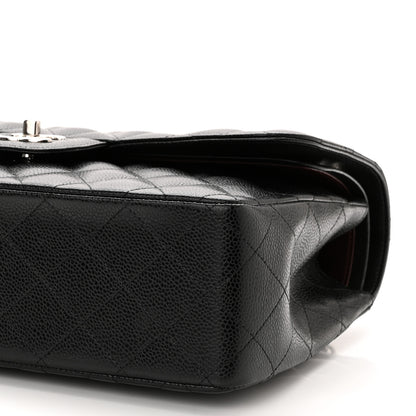 Chanel Caviar Quilted Jumbo Double Flap Black 10 of 11