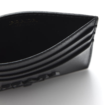 Prada Saffiano Shine Monochrome Card Holder Black 4 of 9