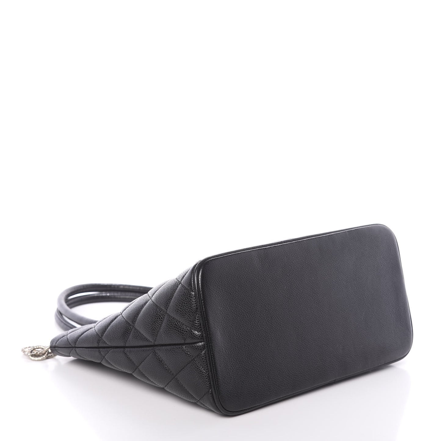 Caviar Quilted Medallion Tote Black