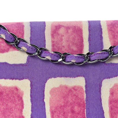 Chanel Nylon Printed Small Flap Purple 16 of 24