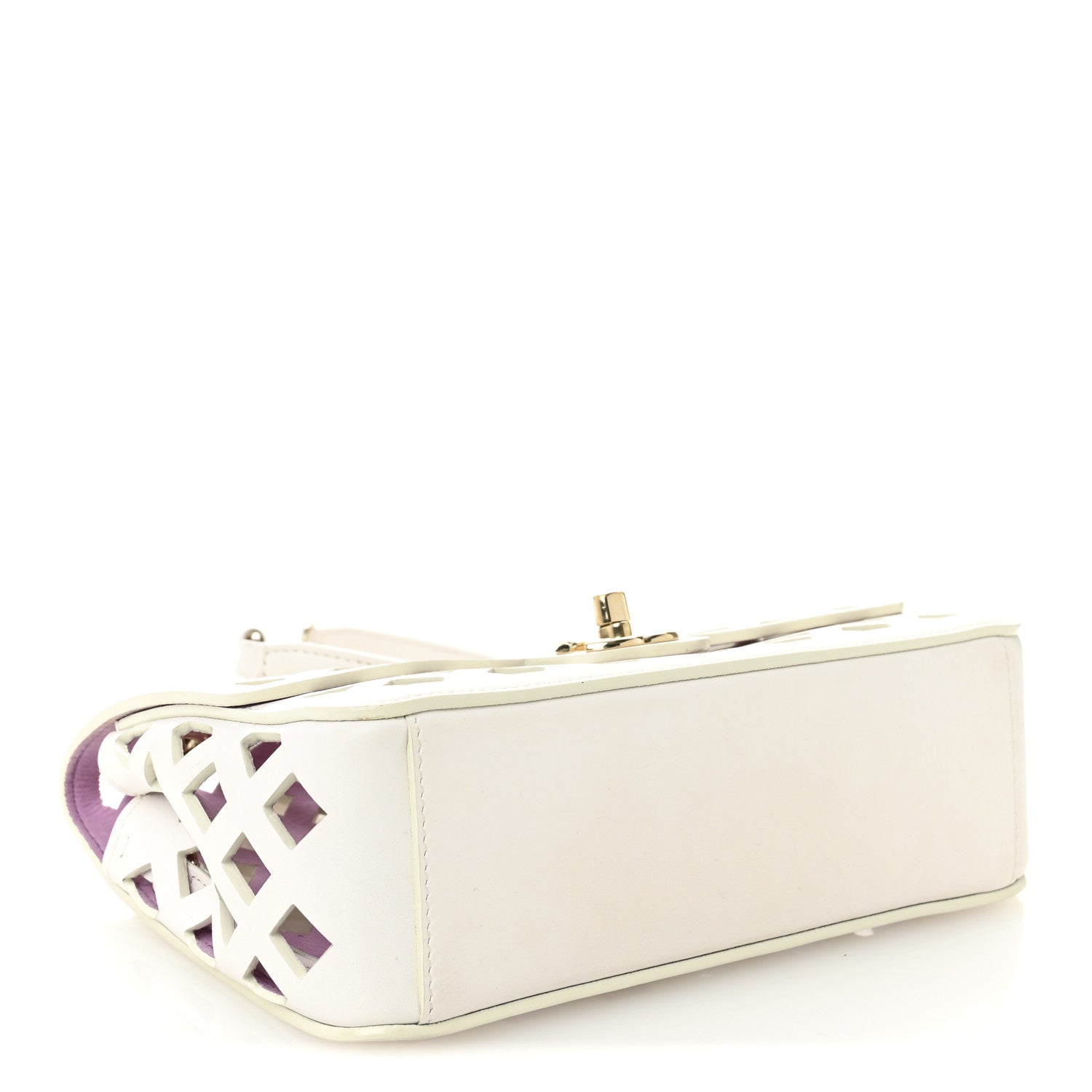 Chanel Lambskin Small Sea Through Flap White Multicolor 4 of 10