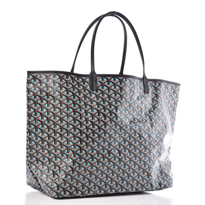 Goyard Goyardine Saint Louis Claire Voie GM Black Blue 4 of 11