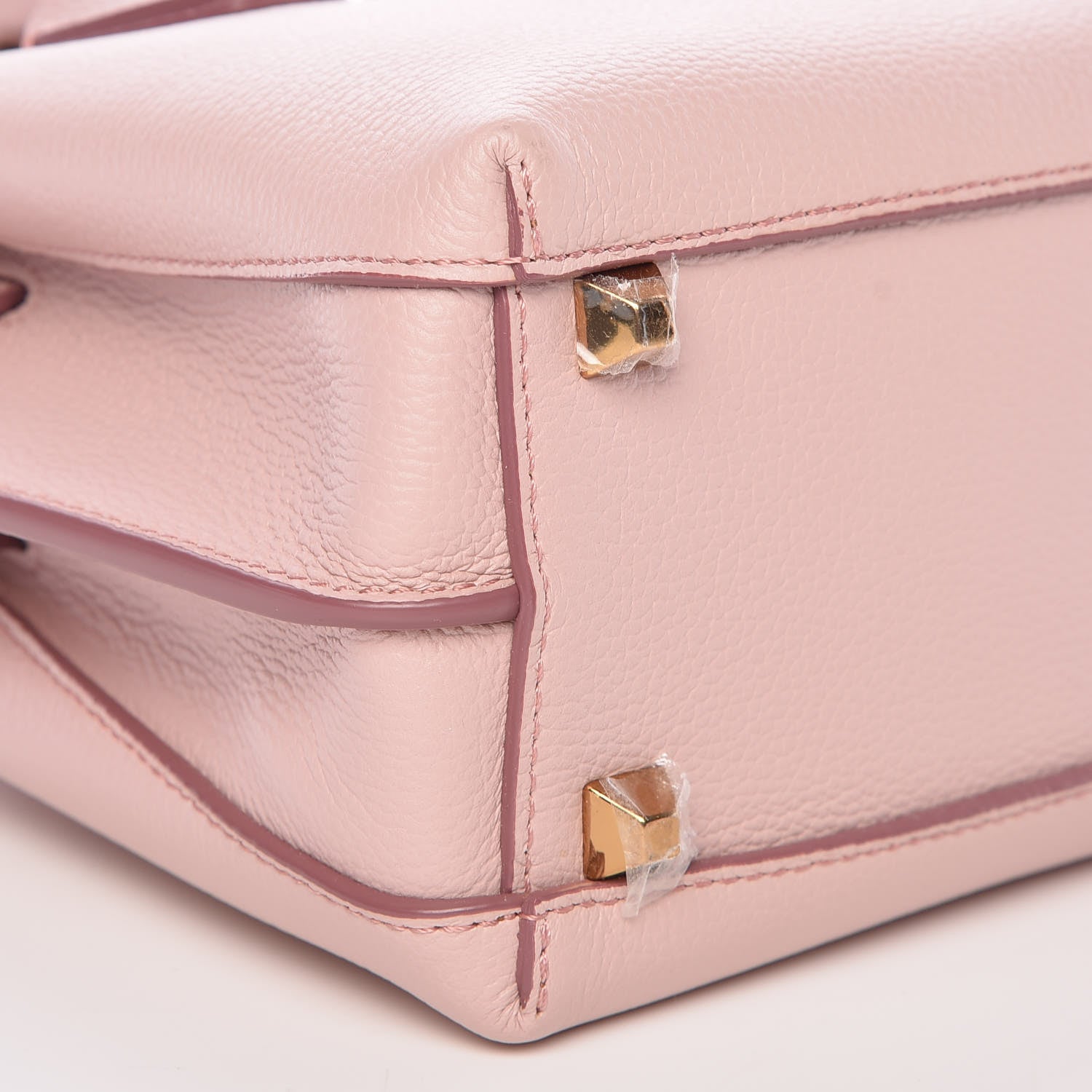 MCM Grained Calfskin Mini Milla Tote Pale Mauve 6 of 7