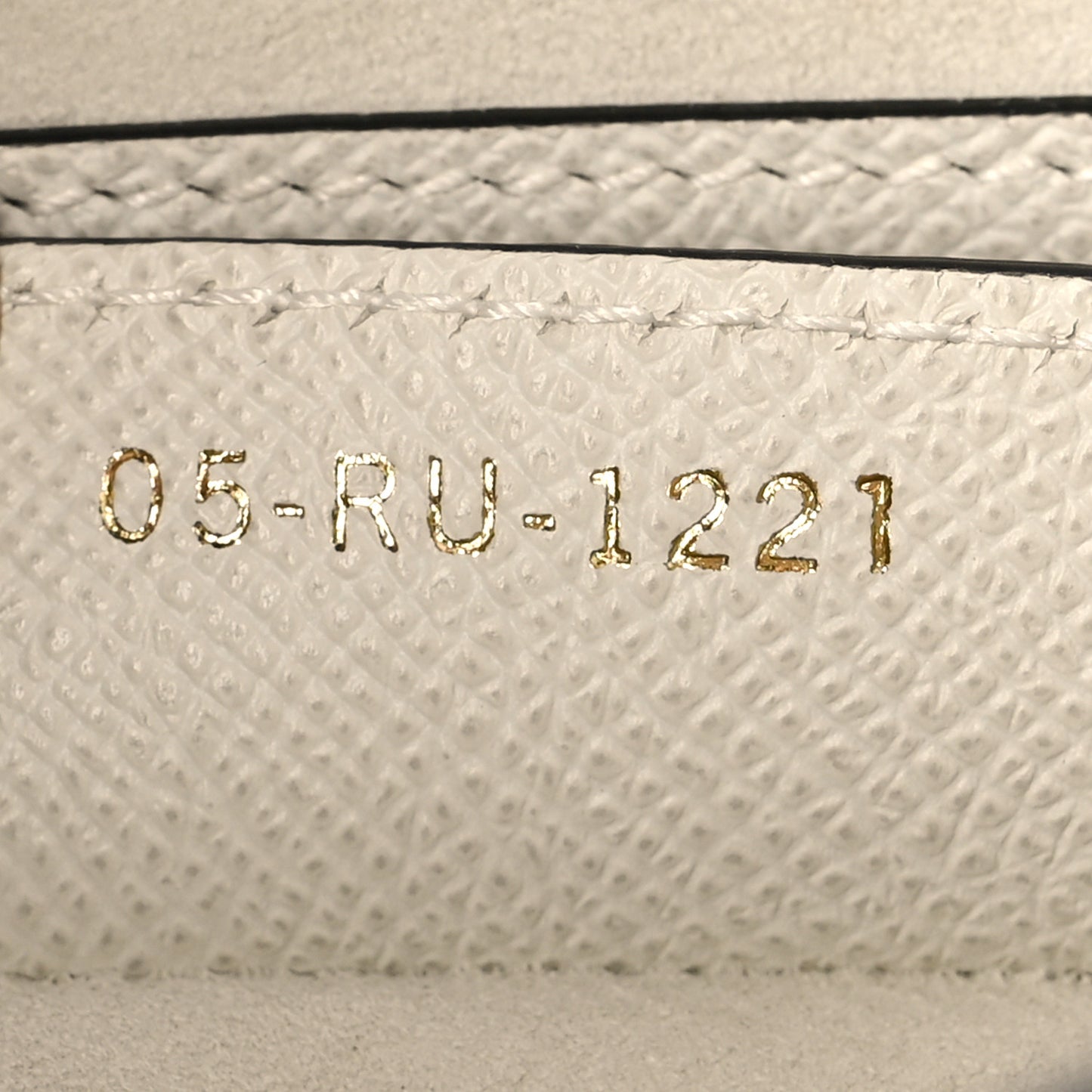 Grained Calfskin Saddle Bag White