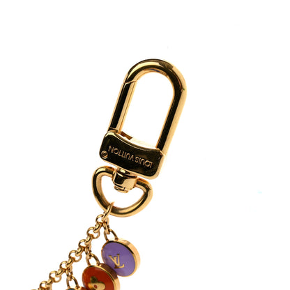 Louis Vuitton Metal Enamel Pastilles Key Chain Bag Charm Multicolor 5 of 5