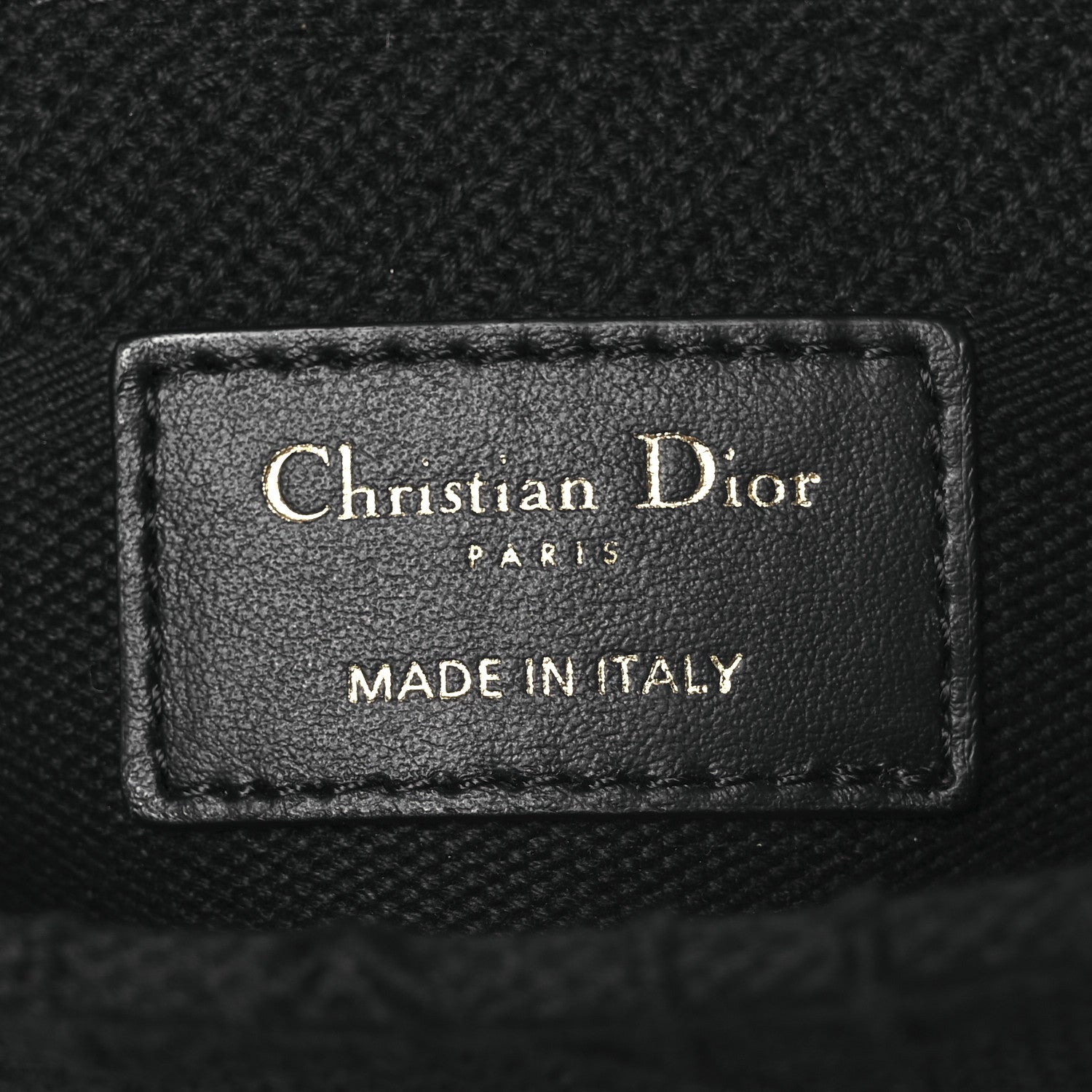 Christian Dior Canvas Embroidered Cannage Medium Lady D-Lite Black 6 of 12