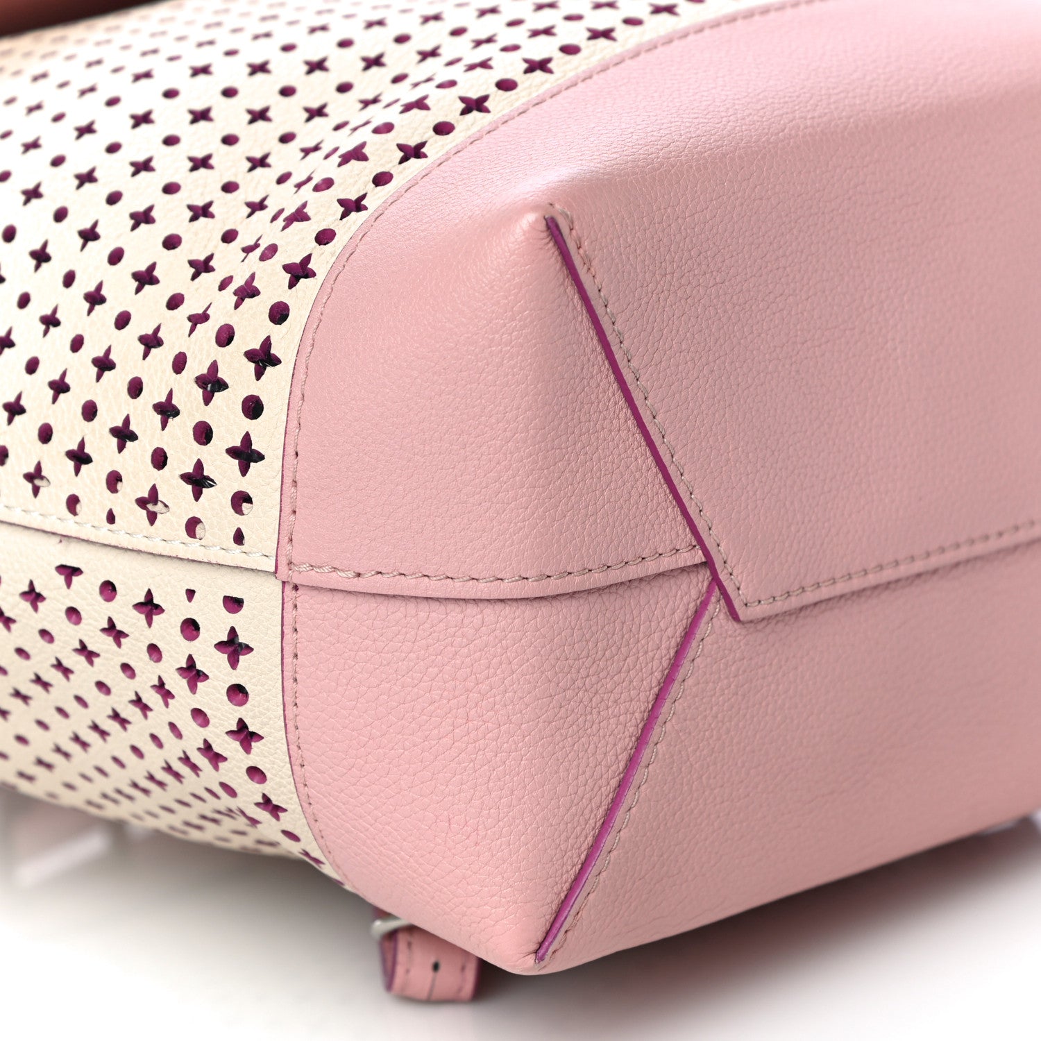 Louis Vuitton Perforated Calfskin Lockme Backpack Rose Poudre Creme 9 of 10