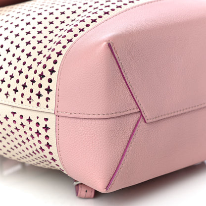 Louis Vuitton Perforated Calfskin Lockme Backpack Rose Poudre Creme 9 of 10